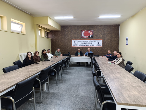 Teknik Bilimler MYO Birim Kalite Komisyonu Toplantısı Gerçekleştirildi