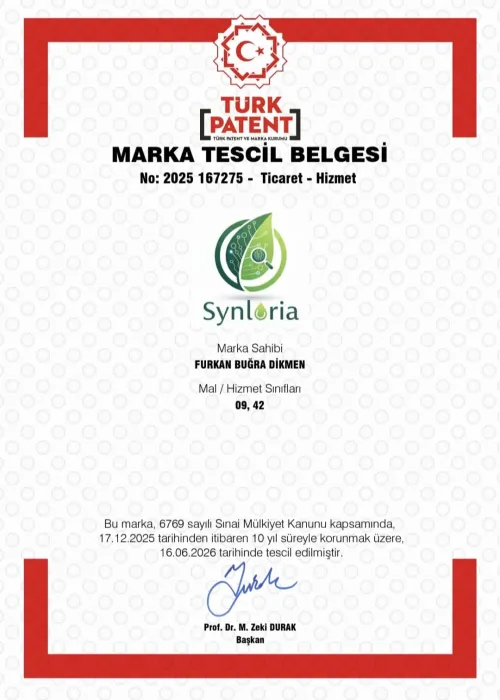 Üniversitemiz Ağlasun MYO Öğrencisinden Büyük Başarı: TÜBİTAK Destekli "Synloria" Marka Tescilini Aldı!