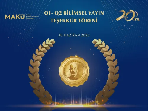 MAKÜ’de Bilimsel Üretimde Başarı Gösteren Akademisyenler Onurlandırıldı