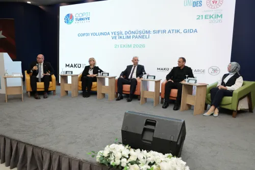 MAKÜ’de COP31 Yolunda Yeşil Dönüşüm Paneli ve Gençlik Çalıştayı düzenlendi