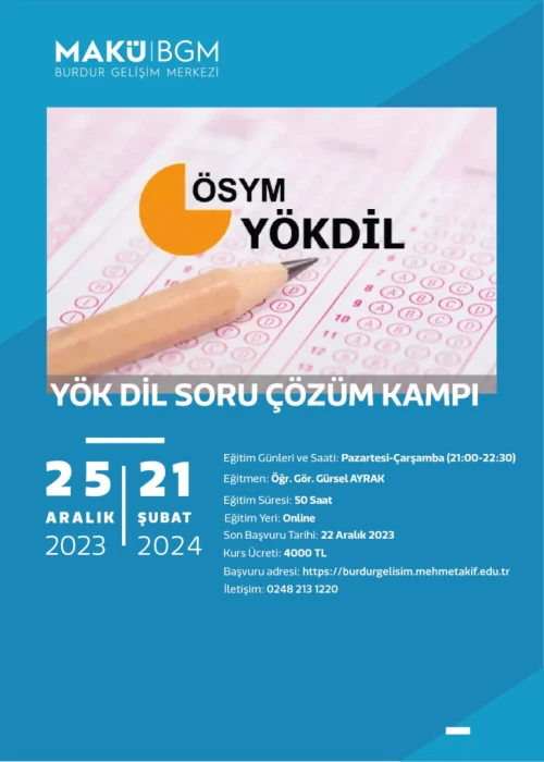 YÖKDİL Question Solving Camp