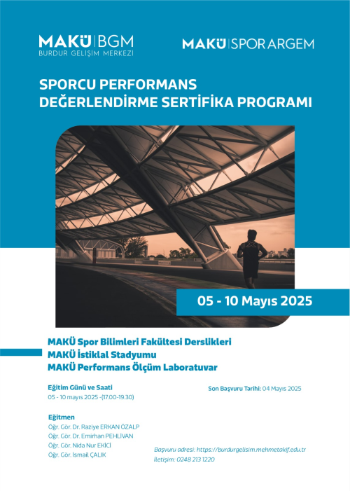 Sporcu Performans Değerlendirme Eğitimi Sertifika Programı