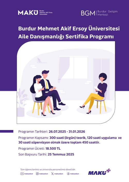 Aile Danışmanlığı Sertifika Programı