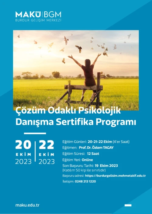Solution-Focused Psychological Counseling Certificate Program