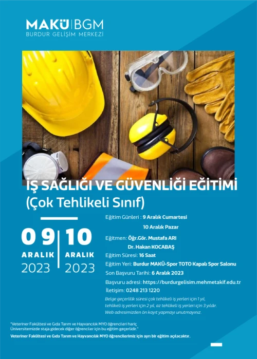 Occupational Health and Safety Training Certificate Program (Very Hazardous Class)