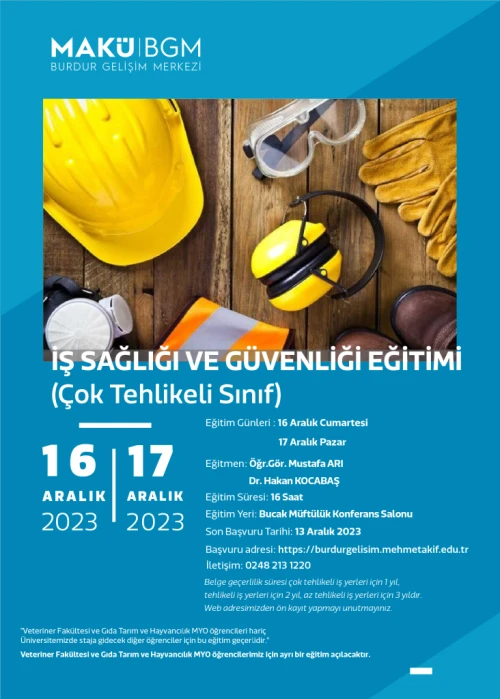 Occupational Health and Safety Training Certificate Program (Very Hazardous Class)