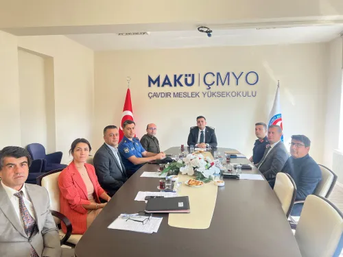 Meslek Yüksekokulumuzda Güvenlik Koordinasyon Kurulu Toplantısı Gerçekleştirildi