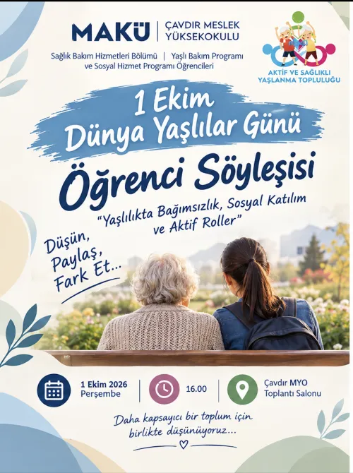 1 Ekim Dünya Yaşlılar Günü Öğrenci Söyleşisi