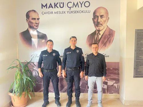 Çavdır İlçe Emniyet Amirliğinden Meslek Yüksekokulumuza İade-i Ziyaret