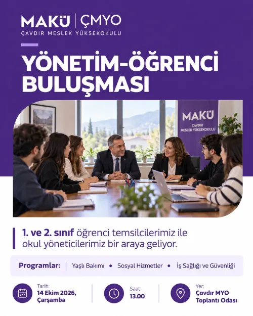 Öğrenci Temsilcilerimiz ile Buluşuyoruz