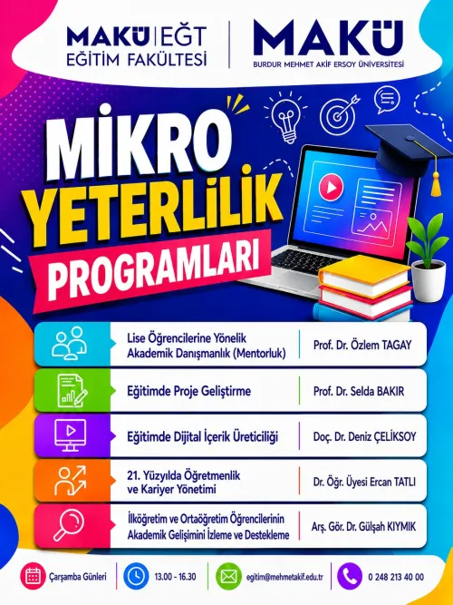 MAKÜ Eğitim Fakültesi Mikro Yeterlilik Programları