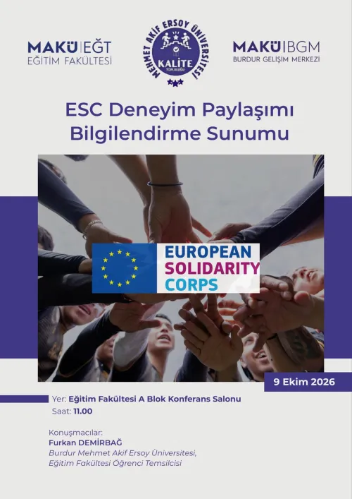 ESC Deneyim Paylaşımı Bilgilendirme Sunumu
