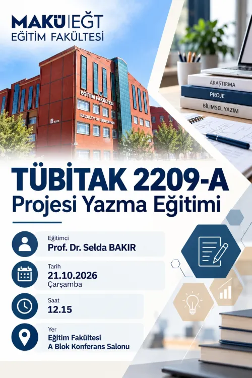 TÜBİTAK 2209-A Projesi Yazma Eğitimi