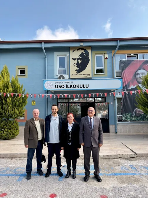 Fakültemizden Burdur USO İlkokulu Müdürü Nuri Düden’e Ziyaret