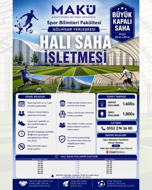 Gölhisar Yerleşkesi Halı Sahası İşletmeye Açıldı