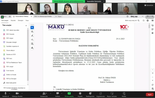 Quality Commission Meeting