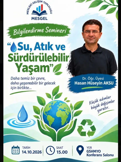 SÜRDÜRÜLEBİLİR BİR GELECEK, BİLİNÇLİ ADIMLARLA BAŞLAR!