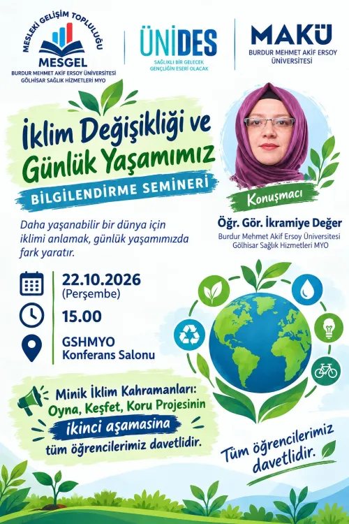 İKLİM DEĞİŞİKLİĞİ VE GÜNLÜK YAŞAMIMIZ