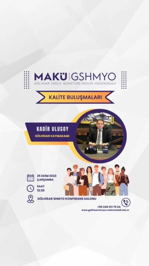 Gölhisar District Governor Kadir ULUSOY and Institution Chiefs