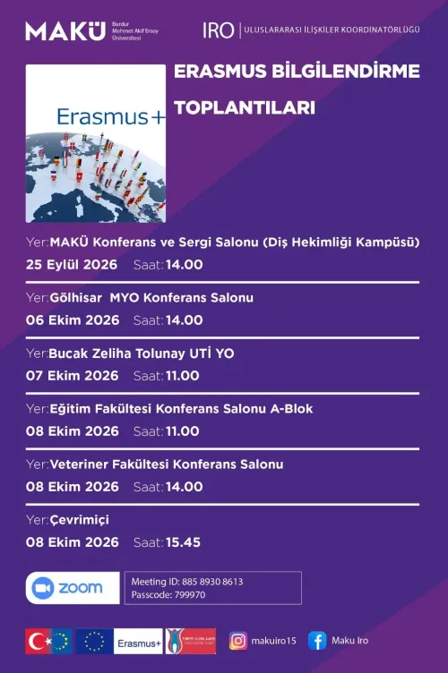 Erasmus+ Programı Bilgilendirme Toplantıları