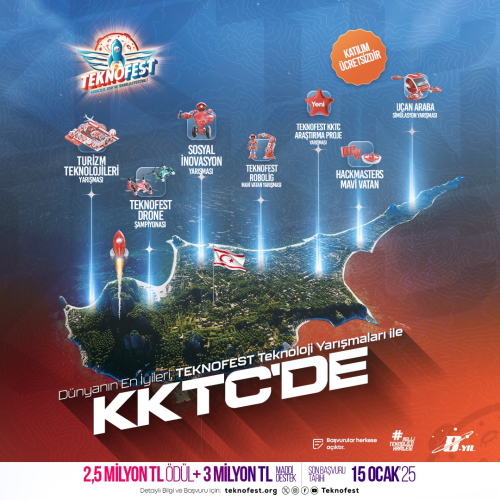 TEKNOFEST KKTC Teknoloji Yarışmaları Başvuruları Başladı