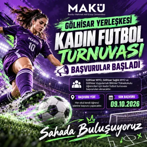 Gölhisar Yerleşkesi Kadın Futbol Turnuvası Başvuruları Başladı