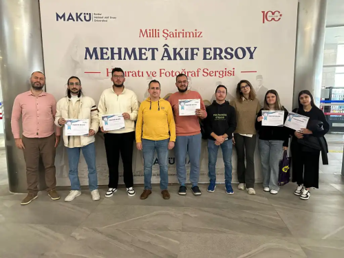 Fuarda Görev Alan Öğrencilerimize Teşekkür Belgelerini Takdim Ettik