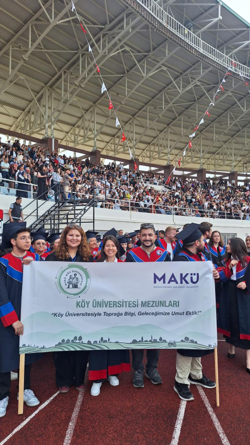 MAKÜ Köy Üniversitesi İlk Mezunlarını Verdi