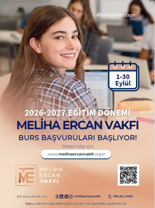 Meliha Ercan Vakfı Burs Duyurusu