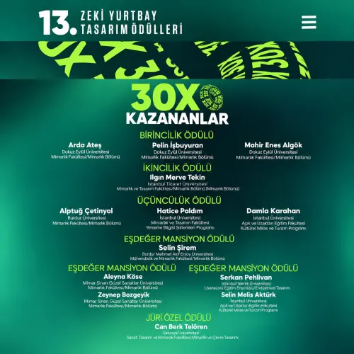 Fakültemiz Mimarlık Bölümü Öğrencimiz Selin Şirem'e Yurtbay Seramik Tasarım Ödülleri'nde Eş Değer Mansiyon Ödülü