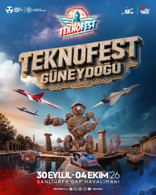 TEKNOFEST GÜNEYDOĞU, 30 EYLÜL-4 Ekim 2026’da GAP Havalimanı'nda!