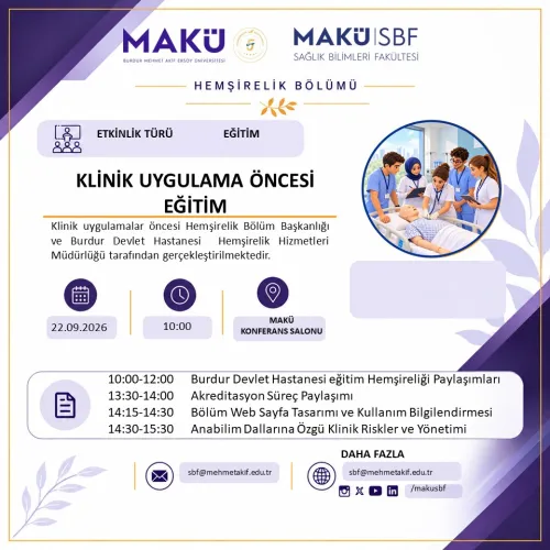 Klinik Uygulama Öncesi Eğitim