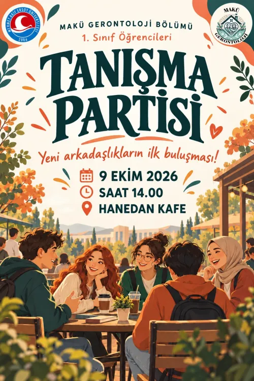 Gerontoloji Bölümü 1. Sınıf Öğrencileri Tanışma Partisi