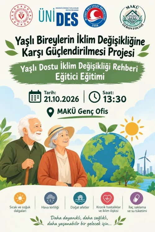 Yaşlı Bireylerin İklim Değişikliğine Karşı Güçlendirilmesi Projesi