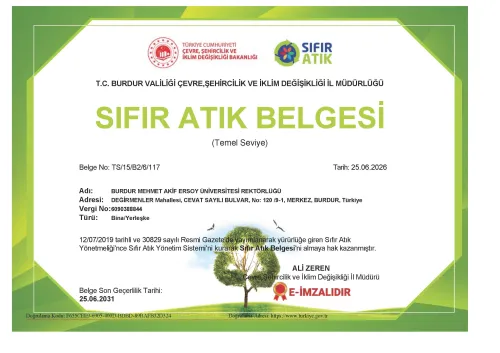 Sıfır Atık Belgesi