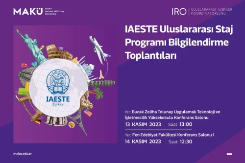 IAESTE Uluslararası Staj Programı Bilgilendirme Toplantıları