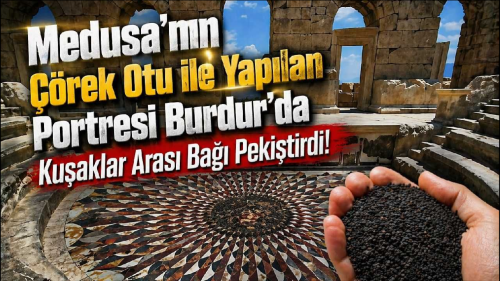 Medusa’nın Çörek Otu ile Yapılan Portresi Burdur’da Kuşaklar Arası Bağı Pekiştirdi!