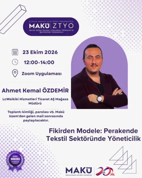Fikirden Modele: Perakende Tekstil Sektöründe Yöneticilik Eğitimi Gerçekleştirilecek